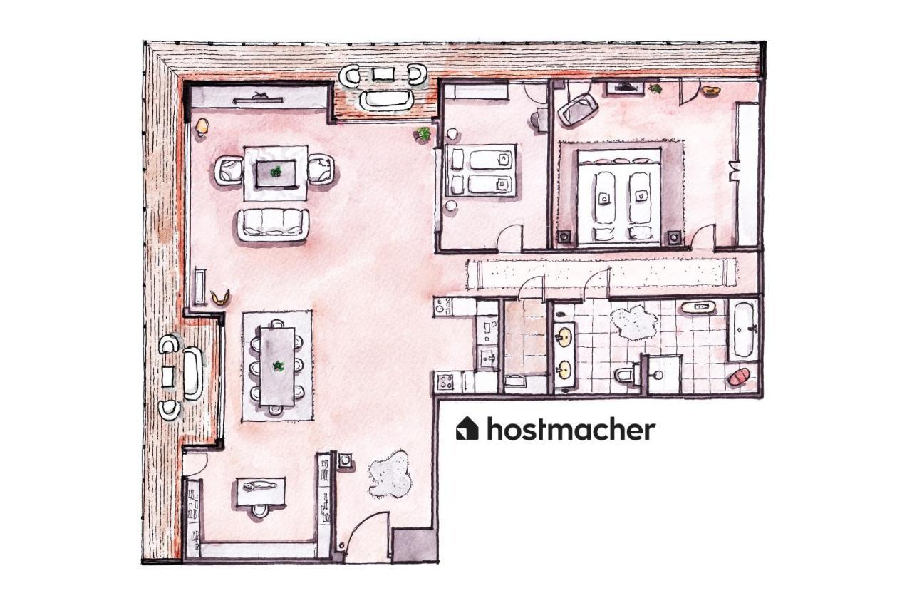 Exclusive 2Br Skyline Penthouse By Hm Apartment Vienna Exterior photo